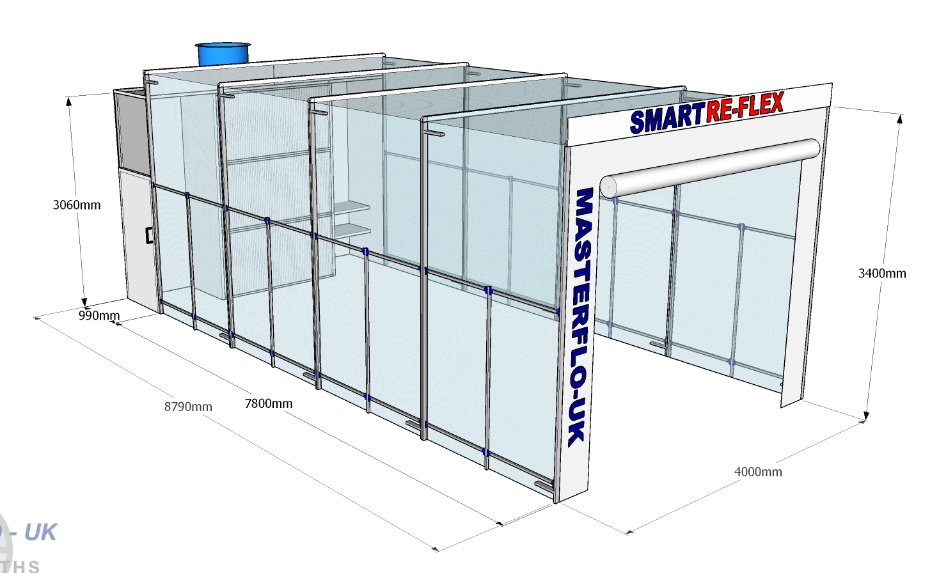 MASTRE-FLEX  Our Space Saving Retractable Spray Paint Booth